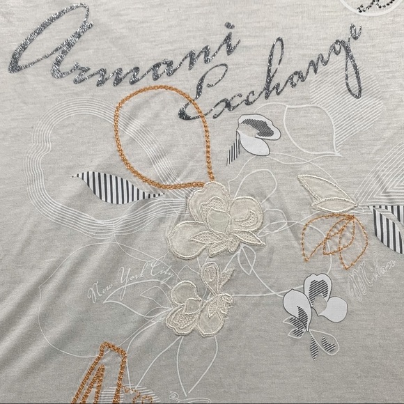 Armani Exchange T-Shirt with Embroidery - Picture 3 of 5